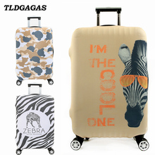 TLDGAGAS Elastic Fabric Zebra Pattern Luggage Protective Cover Suit 18-32 Inch Trolley Case Suitcase Cover Travel Accessories 2024 - buy cheap