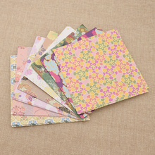 72pcs Vintage Japanese Style Folding Fan Flower Pattern Origami Paper DIY Handmade Craft Decor Scrapbook Paper 2024 - buy cheap