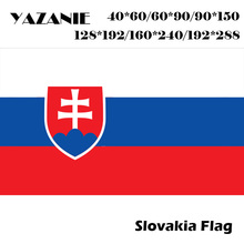 Yazanie 60*90 cm/90*150 cm/120*180 cm/160*240 cm eslováquia bandeira nacional pendurado 3x5ft impressão digital eslovaco mundo bandeira personalizada 2024 - compre barato