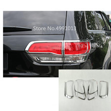 Car Body ABS Chrome Cover Trim Back Rear Light Lamp Frame Parts Molding For Jeep Grand Cherokee 2014 2015 2016 2017 2018 2019 2024 - buy cheap