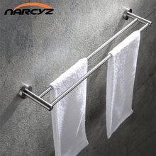 Double rod 304 stainless steel wall mount towel bar Towel rack Double rod Bathroom hardware pendant Bathroom accessories 9185K 2024 - buy cheap