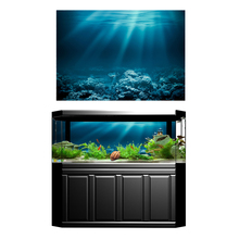 Póster de paisaje de acuario HD 3D, Fondo de pez de un solo lado para tanque 2024 - compra barato