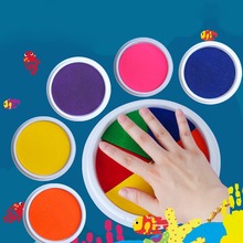 Сделай Сам Рисование пальца Рисование ребенок смешные граффити цветные дети Рисование штемпельная подушка штампы Рисование Развивающие игрушки для детей 2024 - купить недорого