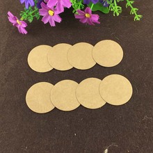 Paper Round Circle Paper Clothing Tags Blank Price Label Brown White Accept Custom Paper Labels Handmade Message Note 500Pcs/Lot 2024 - buy cheap