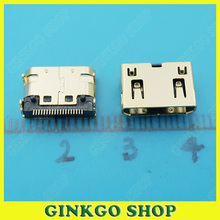 200pcs/lot MINI 19 P HDMI-compatible Jack 19 Pins HDMI-compatible Socket 4 DIP Type Gold-plationg 2024 - buy cheap