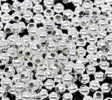 DoreenBeads 1000PCs Silver Color Smooth Ball Spacers Beads For Jewelry Making DIY Necklace Bracelet Beads Accessories 3mm Dia. 2024 - buy cheap
