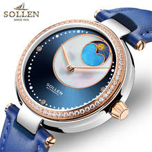 Женские наручные часы SOLLEN, брендовые механические часы для девушек, 2018 2024 - купить недорого