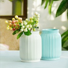 Branco Vaso de Cerâmica Moderna Decoração Do Casamento de Mesa Vaso De Flores de Cerâmica Pequeno Vaso De Flores Vaso de Cerâmica de Porcelana Branca 2024 - compre barato