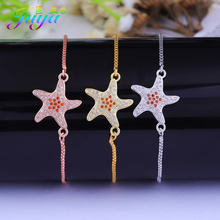 2020 New Fashion Bracelets Supplies High Quality Micro Pave Zircon Gold//Rose Gold Star Fish Connect Bracelets For Women 2024 - buy cheap
