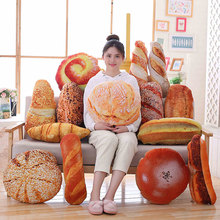 Creative Simulational Plush Bread Burger Shape Pillow Funny Food Nap Pillow And Cushion Kids Toy Birthday Gift 50cm/55cm 2024 - buy cheap