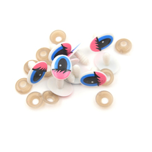 Ojos de muñecas de plástico para manualidades, Ojos de seguridad de dibujos animados, 5 pares (10 Uds.), venta al por mayor, 10 Uds. 2024 - compra barato