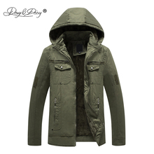 DAVYDAISY 2019 New Arrival Autumn Winter Man Jacket Thick Fleece Hooded Male Jacket Plus Size 3XL 4XL 5XL 6XL Man Coat JK092 2024 - buy cheap