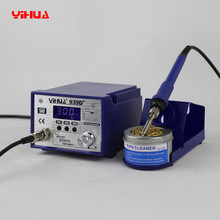 Yihua-estação de solda elétrica 939d + com termostato ajustável, antiestático, 110v/220v, tomada eu/us, ferro de solda 2024 - compre barato