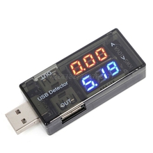 USB Current Voltage Charging Detector Mobile Power Current and Voltmeter Ammeter Voltage USB Charger Tester Double Row Shows A18 2024 - buy cheap