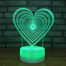 Regalos creativos para el Día de San Valentín, mesita de noche en 3d, aparatos electrónicos, lámpara Led Usb 3d, lámparas de luces para niños 2024 - compra barato