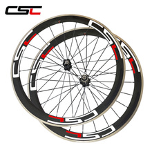 CSC 23mm width 50mm clincher bike racing wheels with alloy breaking surface with pillar 1420 CN 424 \ sapim cx ray 2024 - buy cheap