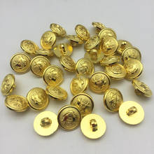 150pcs Plastic Gold Shield Buttons Sewing Accessory Shank Shirt Coat Button For Garment Clothing 15mm 2024 - buy cheap