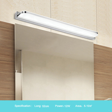 Coquímbo-Lámpara LED para espejo de baño, accesorios de iluminación para tocador, sombra larga de acero inoxidable 9W/12W 42CM/52CM, luces de pared para Baño 2024 - compra barato