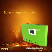 Controlador Solar Fotovoltaico de carga y descarga, dispositivo MPPT automático de 100A con pantalla LCD de alta calidad, 12V/24V/36V/48V 2024 - compra barato