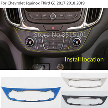 Consola Central de coche, Control Central, navegación, aire acondicionado, interruptor de volumen embellecedor para Chevrolet Equinox Third GE 2017 2018 2019 2024 - compra barato