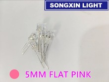 1000pcs 5mm Pink LED Diode Transparent Light Flat Top Wide Angle 5 mm Light-Emitting Diode Bulb Water Clear Lamp 2024 - buy cheap