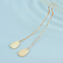 S925 Silver Natural Shell tassel long earrings original simple temperament female pendant jewelry wholesale 2024 - buy cheap