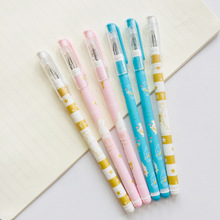 Lote de 3 unidades de bolígrafos de Gel con diseño de conejo, lapicero Escolar y de oficina, regalo promocional 2024 - compra barato
