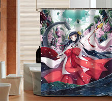 Cortinas de baño de Anime japonés clásico, cortina de ducha personalizada, Mejor Decoración de baño, de tela 2024 - compra barato