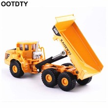 Alloy 1:87 Scale Dump Truck Diecast Construction Vehicle Cars Lorry Toys Model 2024 - buy cheap