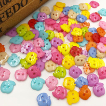 100 pcs mixed Apple Plastic Buttons 2 hole Baby sewing craft free shipping PT72 2024 - buy cheap