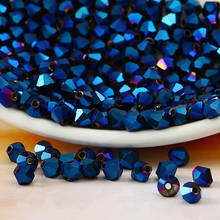 5301# K9 Crystal Metallic Blue color 3mm 4mm,6mm,8mm Crystal Bicone Beads,Garmet/Jewelry Stones Decoration Free shipping 2024 - buy cheap