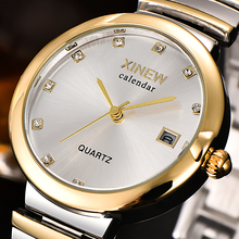 New Brand Relogio Feminino Date Clock XINEW Female Stainless Steel Watch Ladies Fashion Casual Watch Quartz Wrist Women Watches 2024 - buy cheap