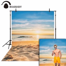 Фон для фотосъемки Allenjoy с изображением пляжа заката голубого неба праздника летнего океана фон для фотостудии реквизит фотосессия Фотофон 2024 - купить недорого