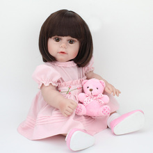 16 Inches 40cm Full Vinyl Newborn Baby Doll Reborn Dolls Realistic Accompany Sleep Doll Realistic Play House Toys for Girls 2024 - buy cheap