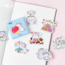 45 Pcs/Box Cute Cartoon Animal Hamster Baby Paper Sticker Kawaii Decoration DIY Album Diary Scrapbooking Label Stickers 2024 - buy cheap