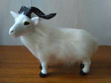 large 24x8x22cm simulation goat plastic&furry furs white sheep model handicraft prop home decoration gift d2326 2024 - buy cheap