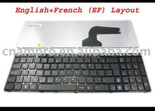 Новая клавиатура для ноутбука Asus N50, N53S, N53SV, N55SF, K50, K52F, K53S, K53SV, K72F, X53B, X53S, X72D, черная, на двух официальных языках Канады, V111462AK1, EF 2024 - купить недорого