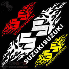 fire decal motorcycle sticker for suzuki stickers reflective motorbike decals motocross ATV Off-road moto dirt pit bike scooter 2024 - buy cheap