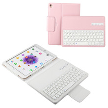 Funda de cuero con soporte de teclado inalámbrico Bluetooth desmontable, ruso/hebreo/español, para tableta Apple iPad 9,7 2018 2017 2024 - compra barato