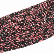 Natural rhodochrosite black Veins stone 2mm 3mm new trendy round loose beads making elegant Jewelry B395 2024 - buy cheap
