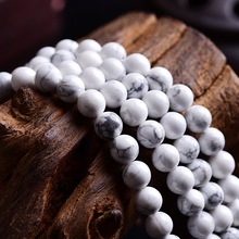 1 Strand Natural Stone Bead Jewelry Accessories White Round Spacer Bead Diy Accessories Necklace Making 4 6 8 10 12mm Pick Size 2024 - buy cheap