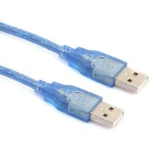 1 шт. 0,3 м USB 2,0 штекер к штекеру удлинитель адаптер медный кабель Шнур для передачи данных 2024 - купить недорого