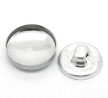 Free Shipping-300 Sets Aluminum Tone Backs Cover Metal Buttons 14mmx14mm(4/8"x4/8") 12mmx12mm( 4/8"x 4/8")  M00709 2024 - buy cheap