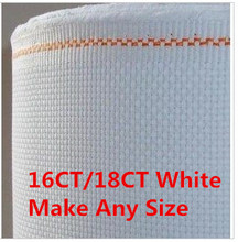 16CT OR 18CT Discount Shop 19.7X19.7inch   Cross Stitch Aida Cloth Fabric Canvas Make Any Size 2024 - buy cheap