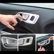 For Ford Escape Kuga 2017 2018 ABS Chrome Inner Door Handle Cover Bowl Cover Trim Surround Frame Garnish Car styling 4pcs/set 2024 - buy cheap