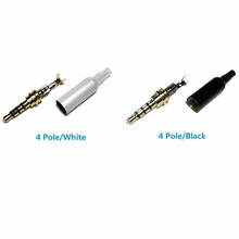 4 Pole 3.5mm Male Repair headphone Jack Plug Metal Audio Soldering Spring Cover 2024 - buy cheap