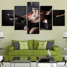 Frame HD Prints Canvas Painting Home Decoration 5 Pieces Fitness Movement Wall Art Living Room Modular Picture Artwork Poster 2024 - buy cheap