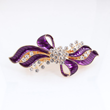 Fashion 5colors of bow hair clips crystal wedding hair pins hair accessories for Women 2024 - buy cheap