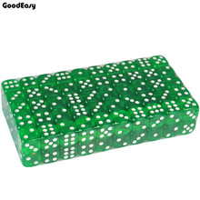 кости игральные 16 мм зеленые акриловые игральные кости, цифровой многогранный набор в виде кубик, шестисторонний точечный Забавный кубик для настольной игры, D & D RPG игры, вечерние азартные игры 2024 - купить недорого
