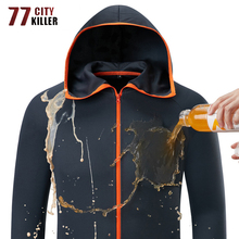 77City Killer New Summer Waterproof Jacket Men Hooded Soft Quick Drying Outwear Breathable Jackets Thin Lightweight Jackets Male 2024 - buy cheap